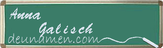 Anna Galisch Visitenkarte